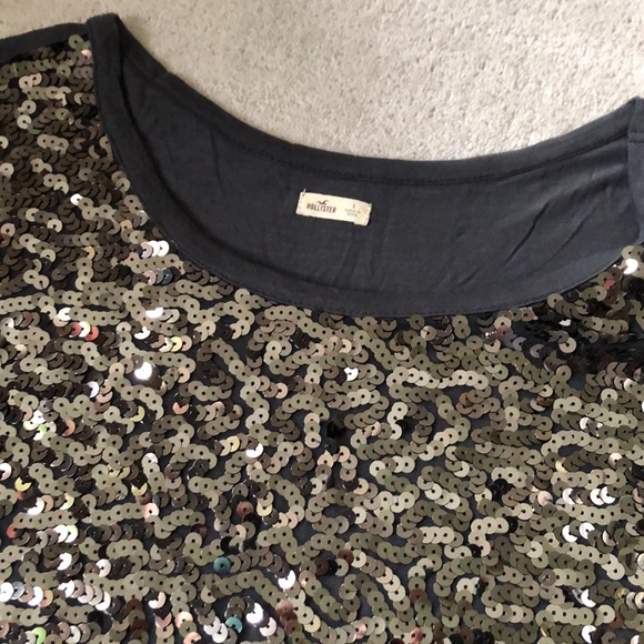 Hollister sequin t-shirt! - Picture 3 of 5